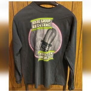 Vocal Group Hall of Fame Induction Concert Black Long Sleeve Tee Vintage 2003